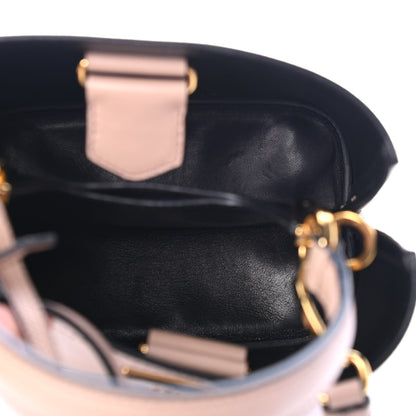 Prada Saffiano Cuir Calfskin Small Panier Bucket Bag Cipria Black 4 of 4