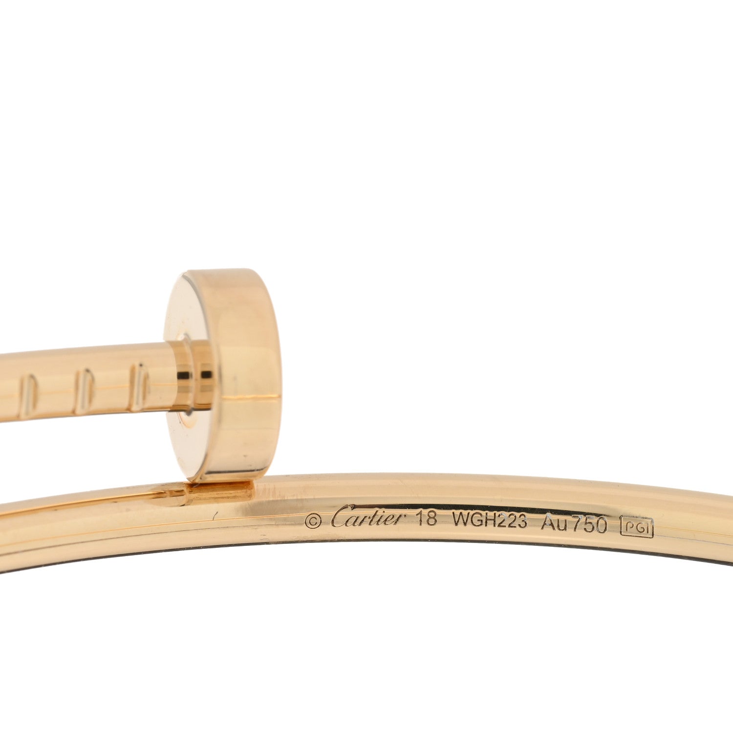 Cartier 18K Yellow Gold Small Juste Un Clou Bracelet 18 3 of 3