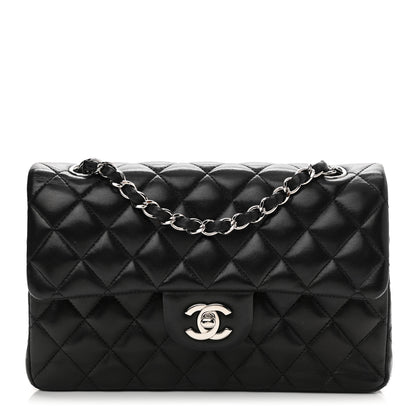 Chanel Lambskin Quilted Small Double Flap Black 1 of 18