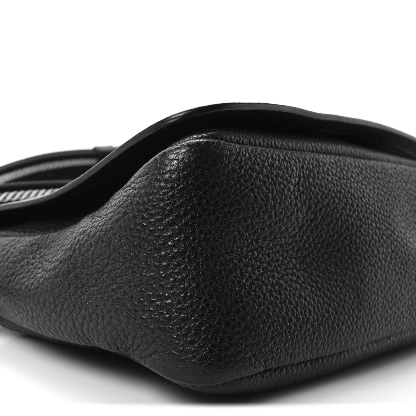 Vitello Daino Soft Flap Crossbody Black