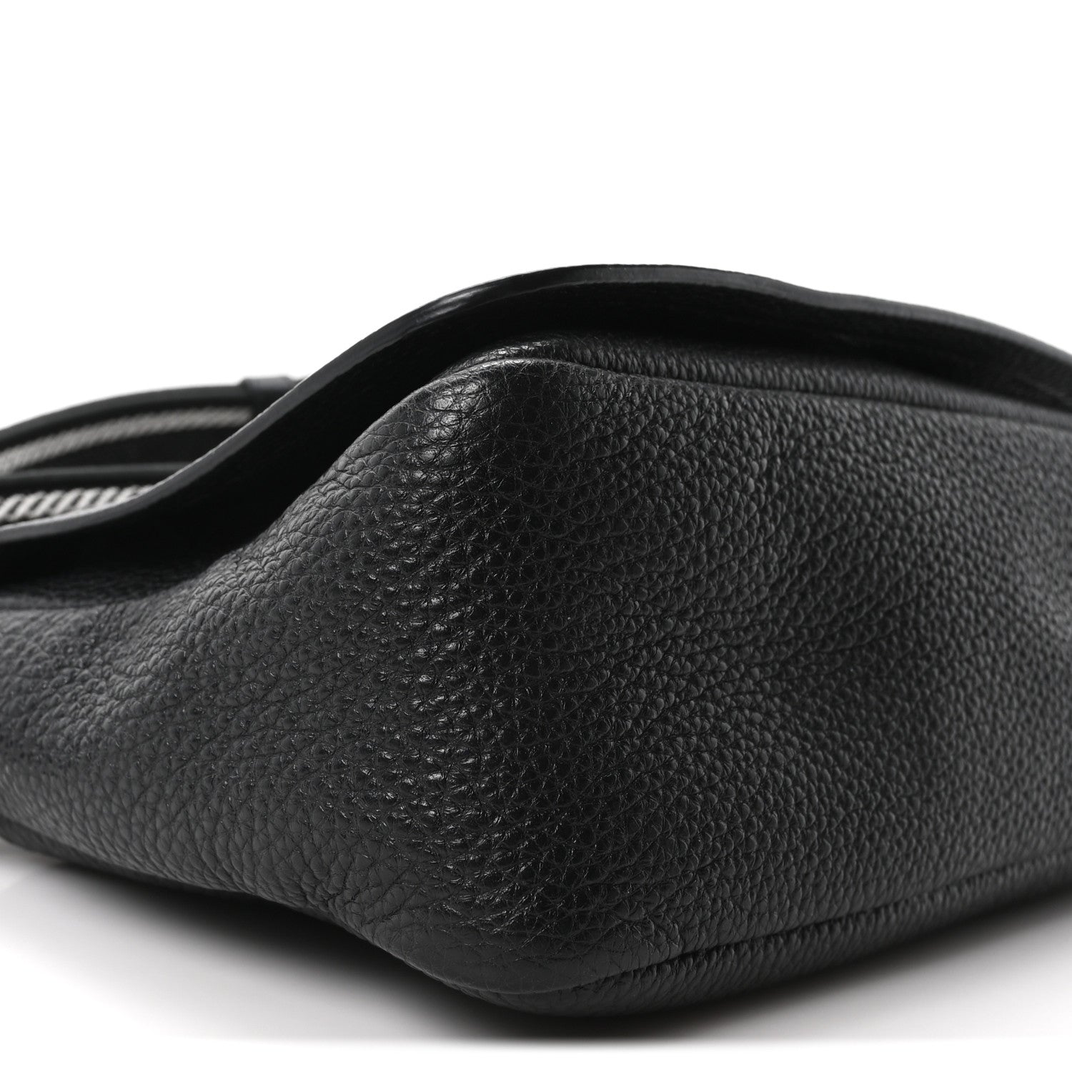 Prada Vitello Daino Soft Flap Crossbody Black 9 of 10