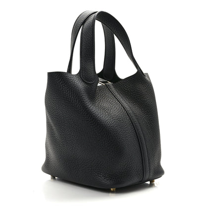 Hermes Taurillon Clemence Picotin Lock 18 PM Black 3 of 10