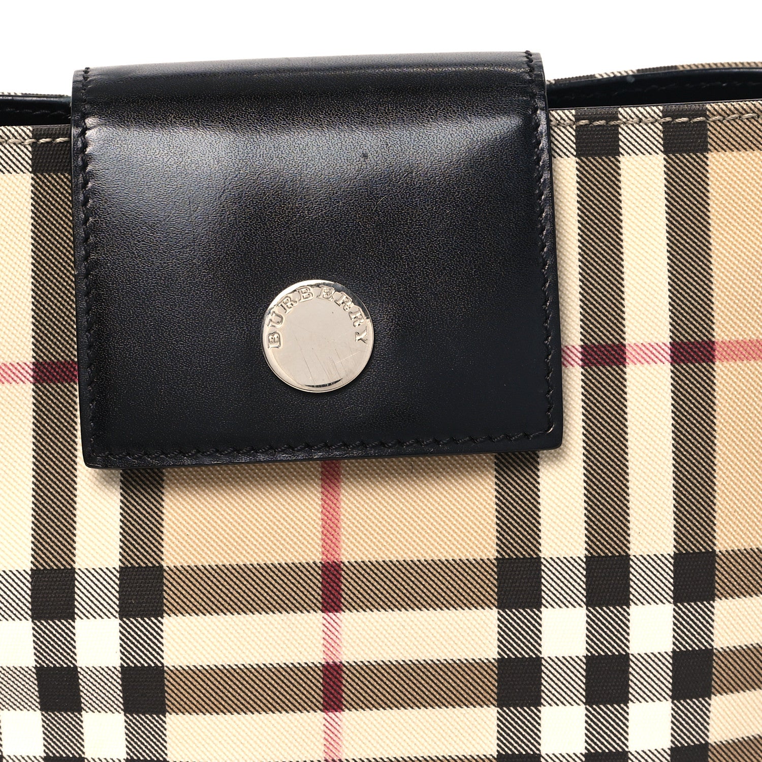 Burberry Vintage Check Shoulder Bag Black 8 of 14