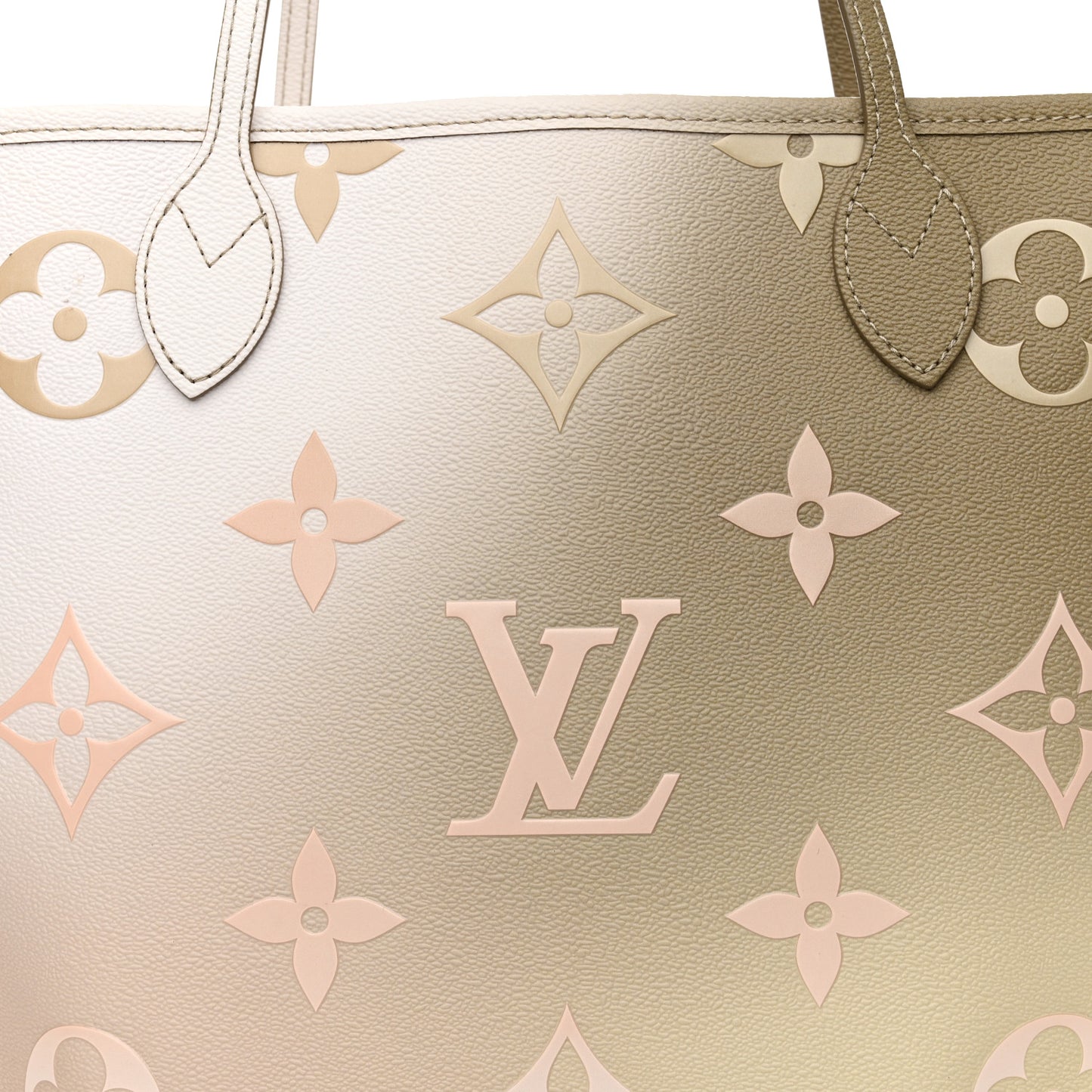 Monogram Giant Spring In The City Neverfull MM Sunset Kaki