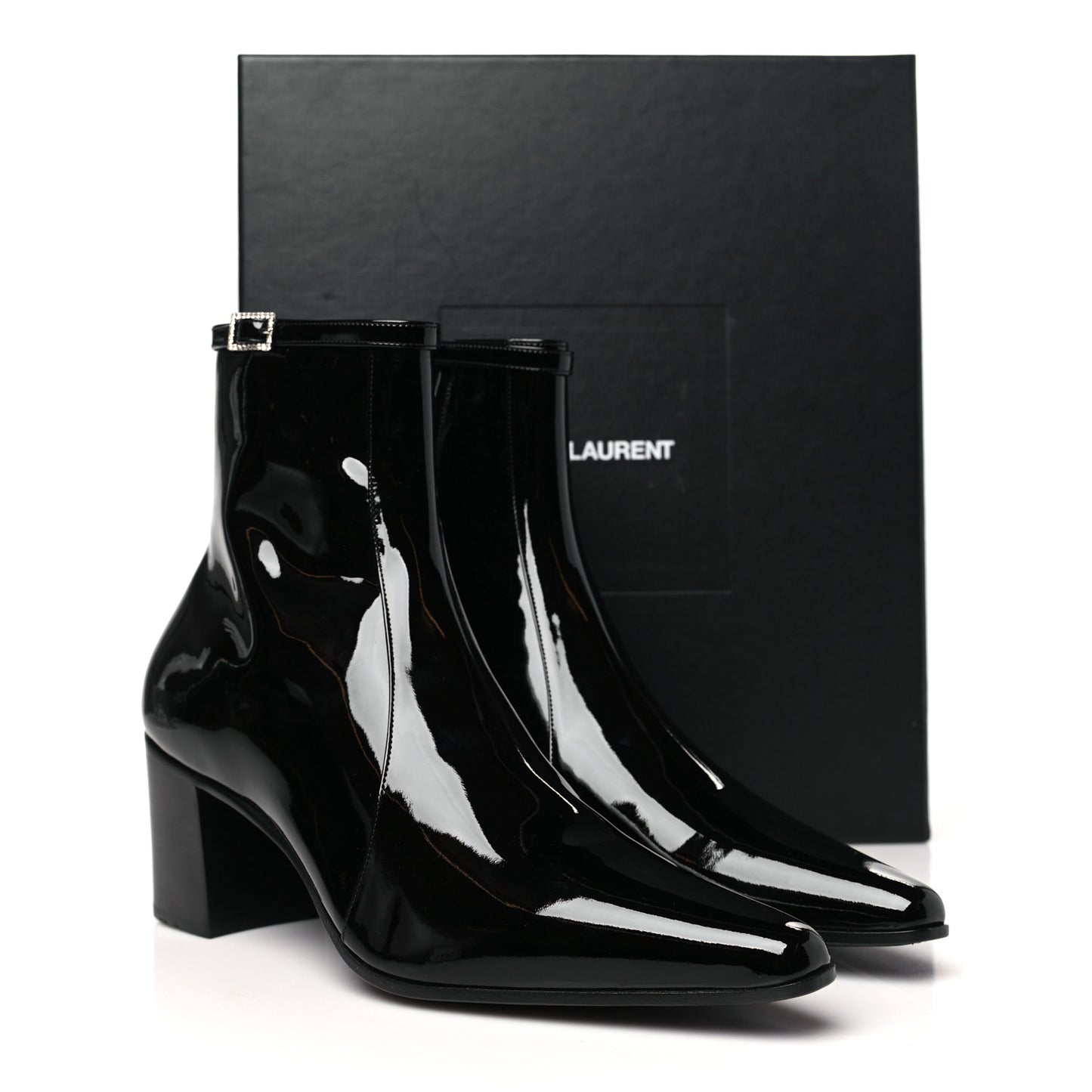 Patent Arsun Ankle Booties 42 Black