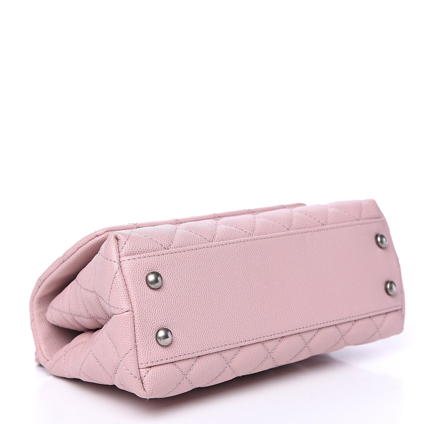 Caviar Quilted Mini Coco Handle Flap Pink