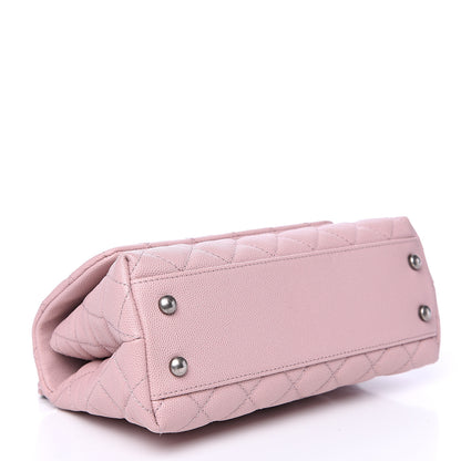 Chanel Caviar Quilted Mini Coco Handle Flap Pink 3 of 10