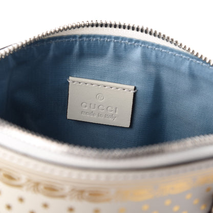 Gucci X SEGA Calfskin GUCCY Stars Mini Dome Shoulder Bag Moon Steller White Gold 6 of 10