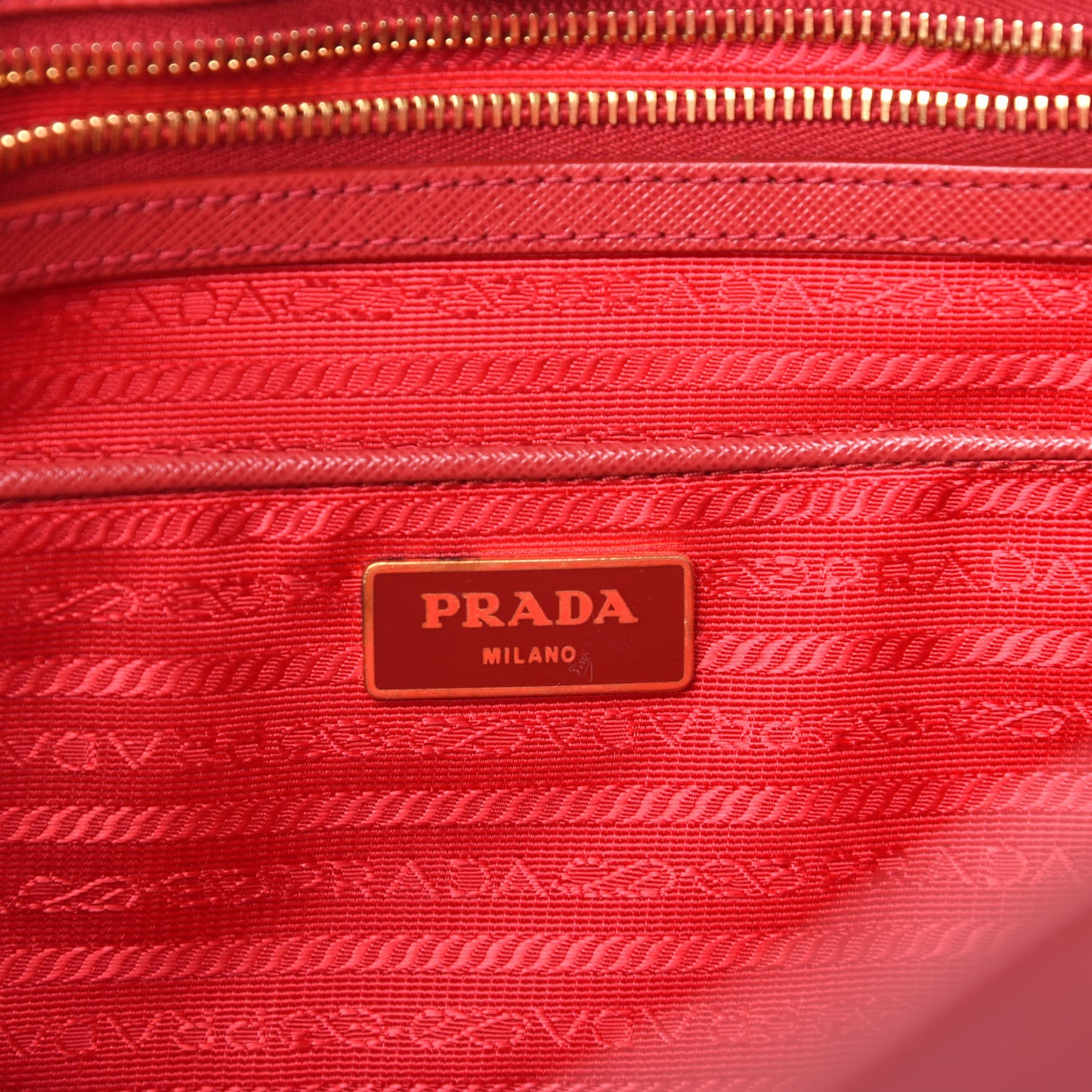 Saffiano Lux Large Tote Fuoco
