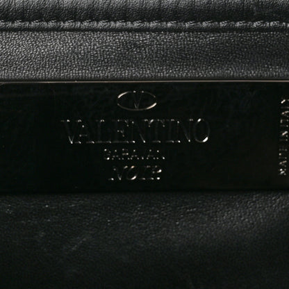 Valentino Garavani Vitello Medium Glam Lock Rockstud Flap Black 6 of 11