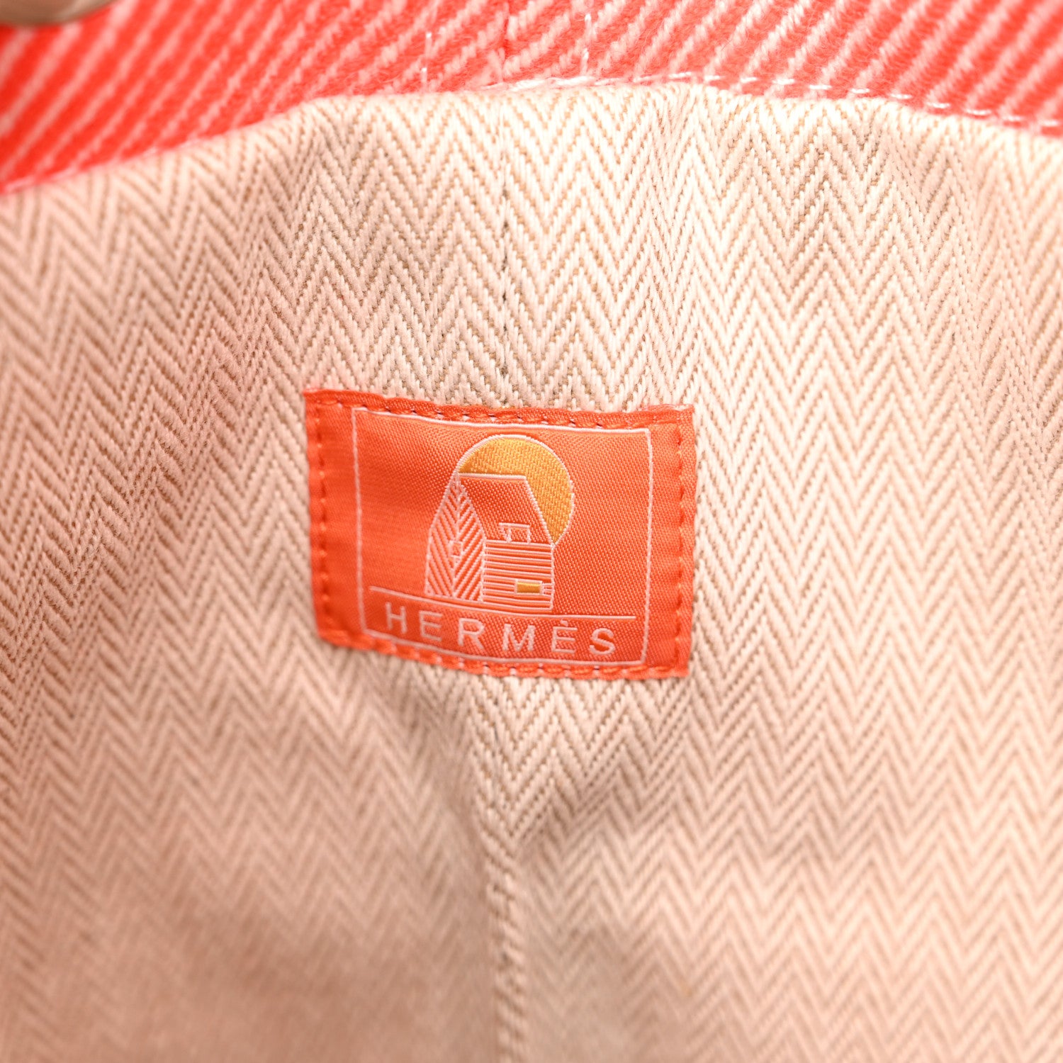 Hermes Les Cabanes Duffle Bag Orange Feu 6 of 9