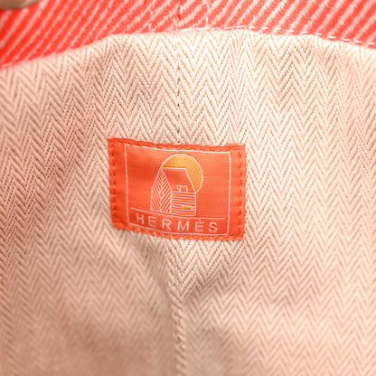 Hermes Les Cabanes Duffle Bag Orange Feu 6 of 9