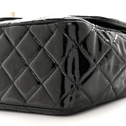 Chanel Patent Quilted Jumbo Double Flap Black 10 of 11
