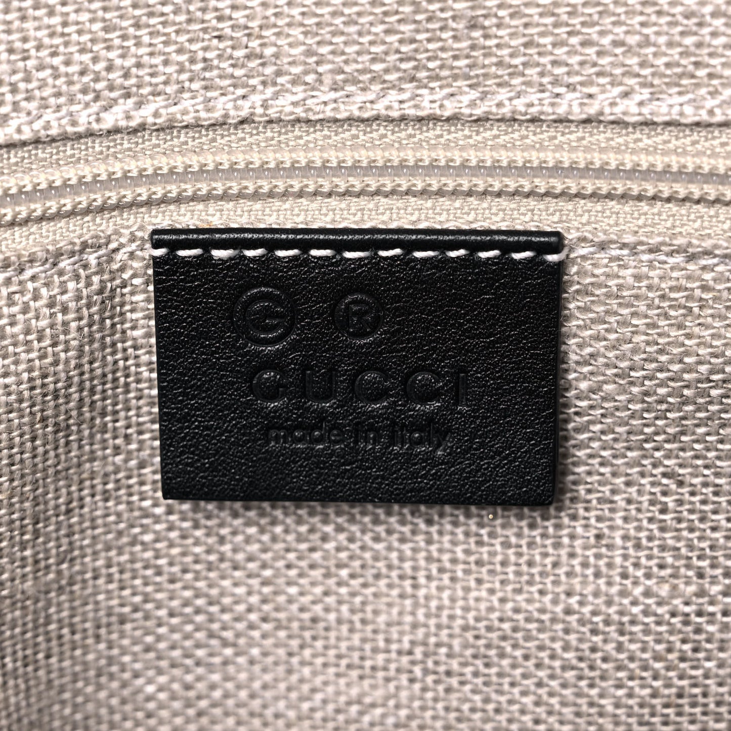 Soft Microguccissima Small Zippered Satchel Black