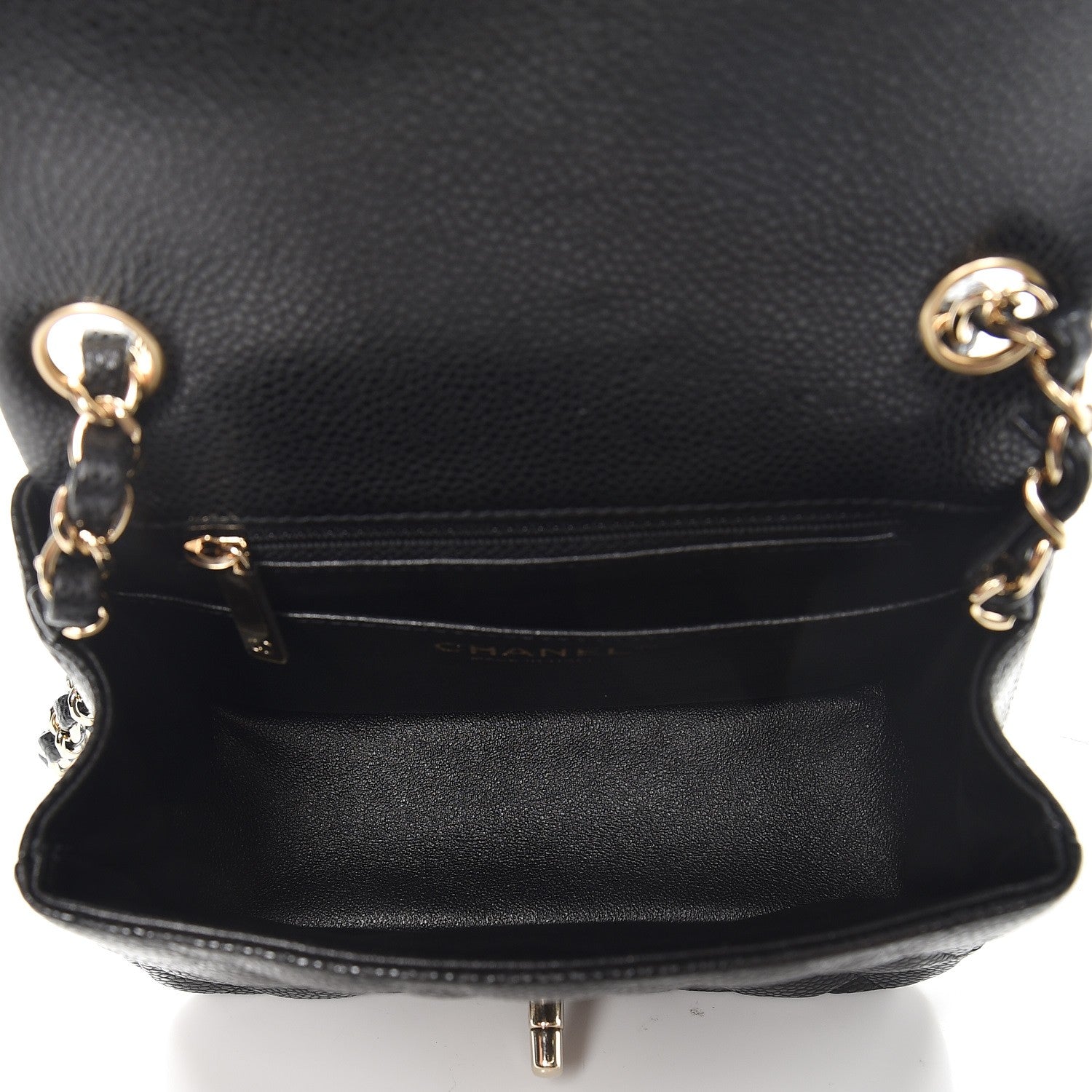 Chanel Caviar Quilted Mini Square Flap Black 5 of 8