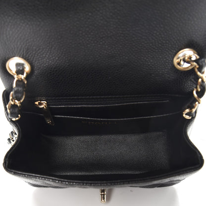 Chanel Caviar Quilted Mini Square Flap Black 5 of 8