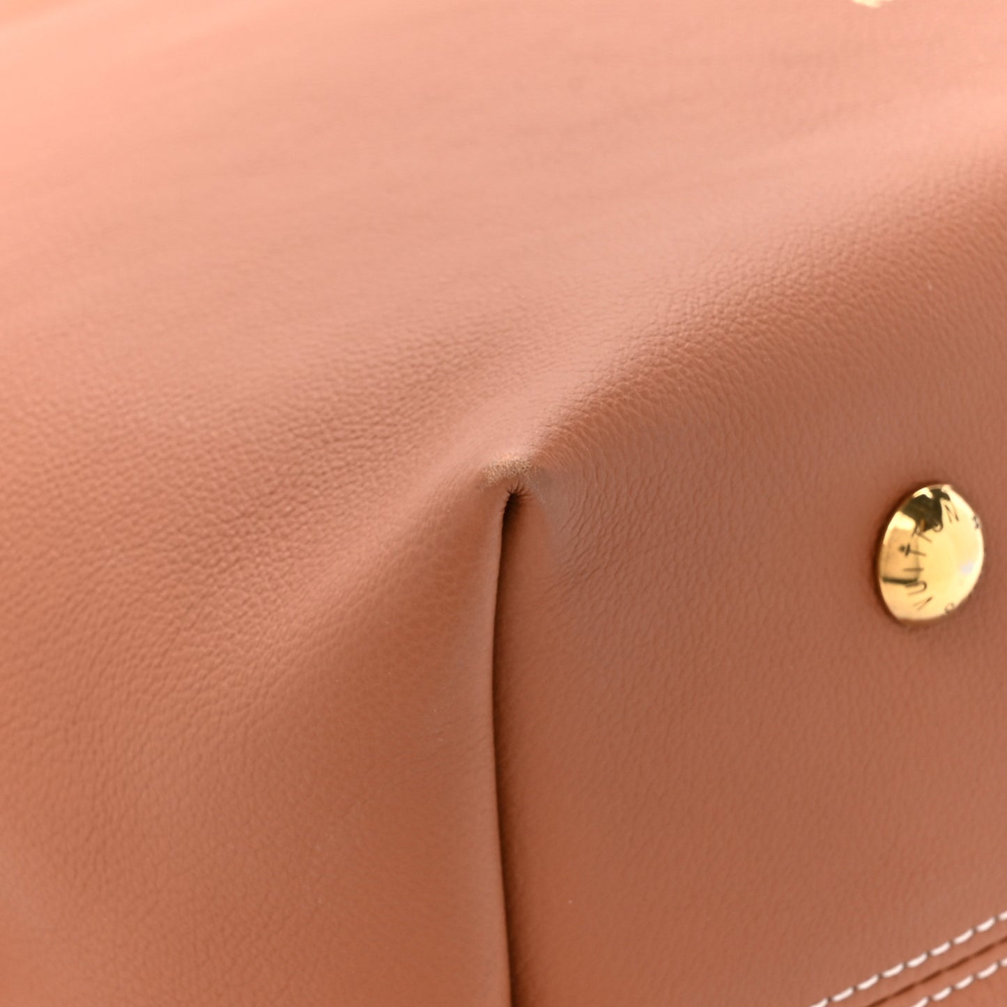 Grained Calfskin Low Key Hobo MM Cognac