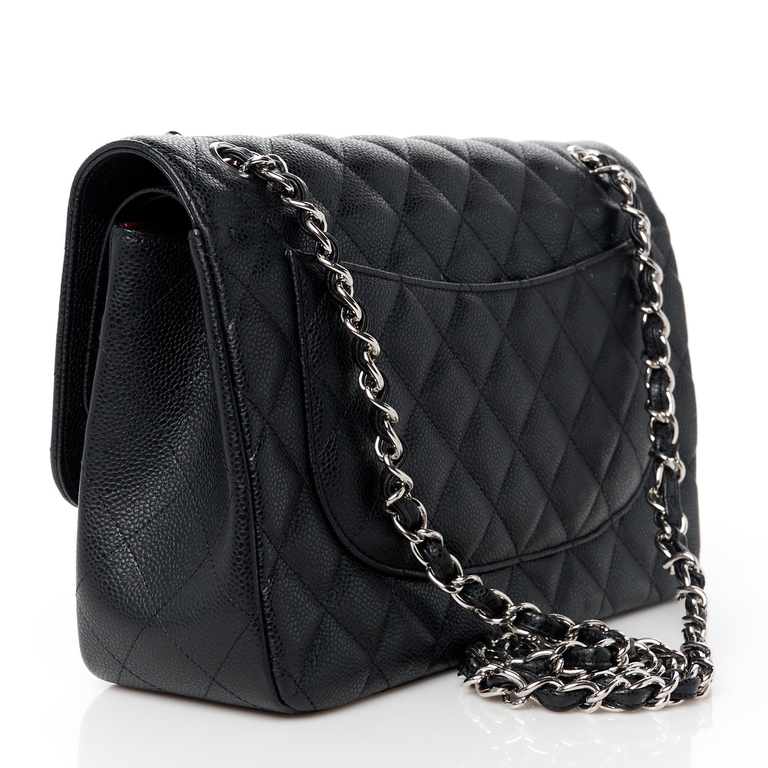 Chanel Caviar Quilted Jumbo Double Flap Black 3 of 11