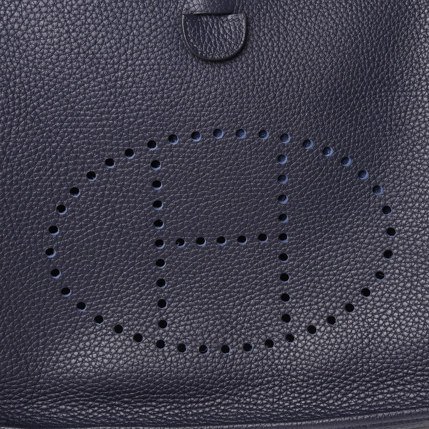 Hermes Taurillon Clemence Evelyne III PM Bleu Nuit 11 of 12