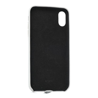 Fendi Calfskin Scalloped Studded Pearl iPhone X Case Grey 2 of 4