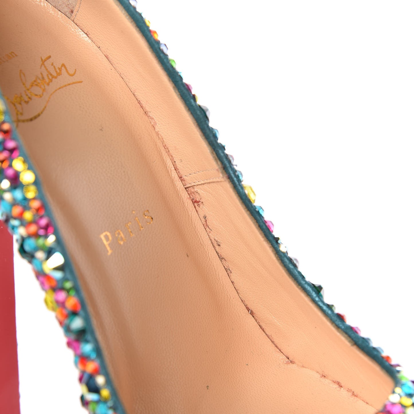 Crystal Suede Burma Daffodile Strass 160 Pumps 39 Multicolor
