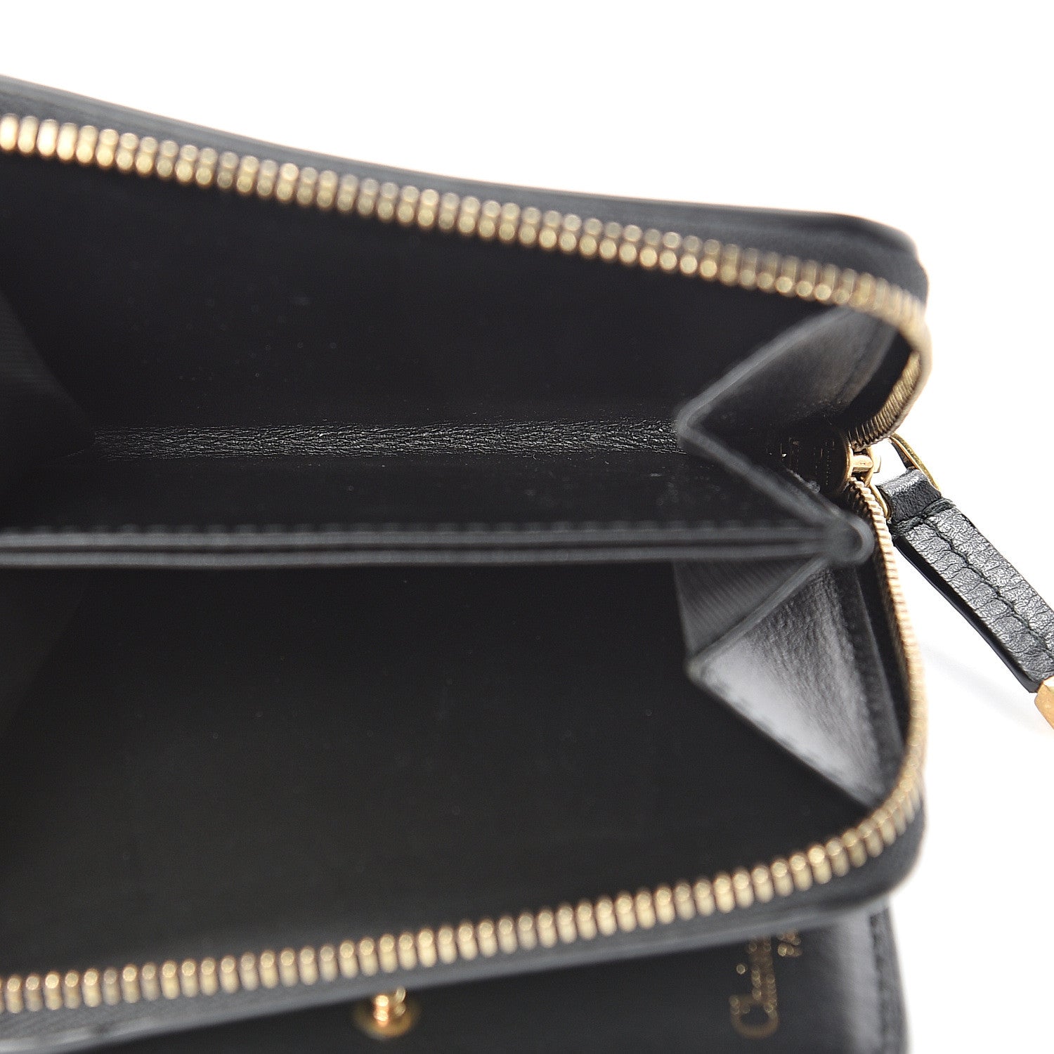 Christian Dior Calfskin Stars Voyageur French Wallet Black 5 of 8