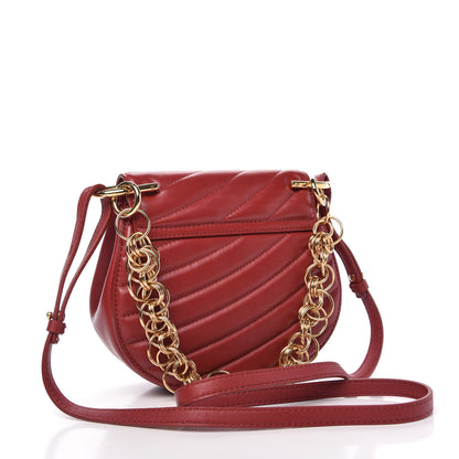 Chloe Calfskin Quilted Mini Drew Bijou Shoulder Bag Dahlia Red 4 of 10