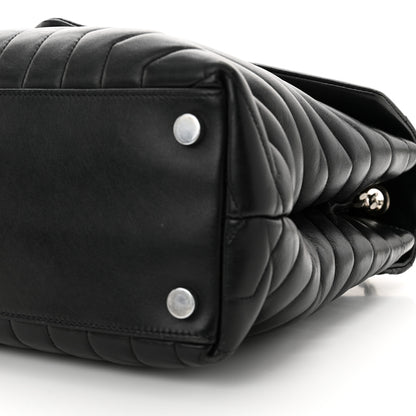 Saint Laurent Calfskin Y Quilted Monogram Large Loulou Chain Satchel Black 11 of 14