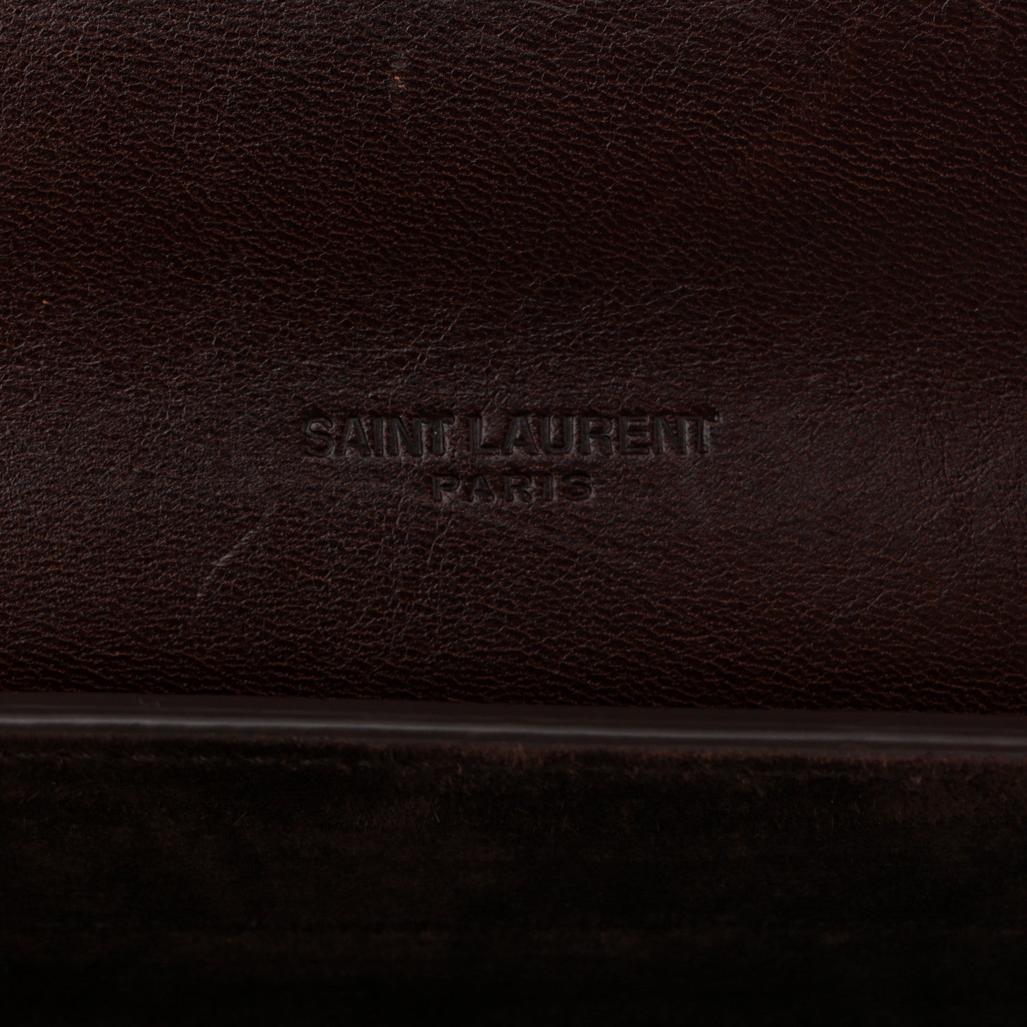 Saint Laurent Calfskin Monogram Woven Small Kaia Satchel Burnt Brown 6 of 9