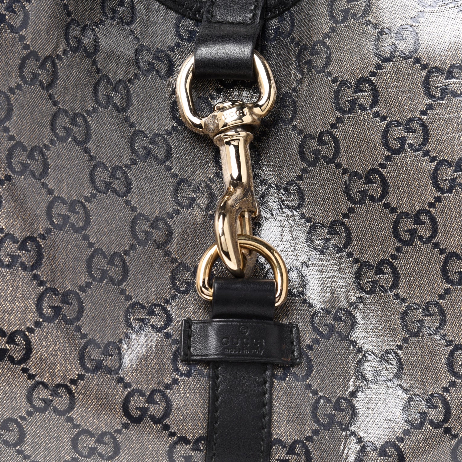 Gucci Crystal Monogram Large Joy Shoulder Bag Black 8 of 16