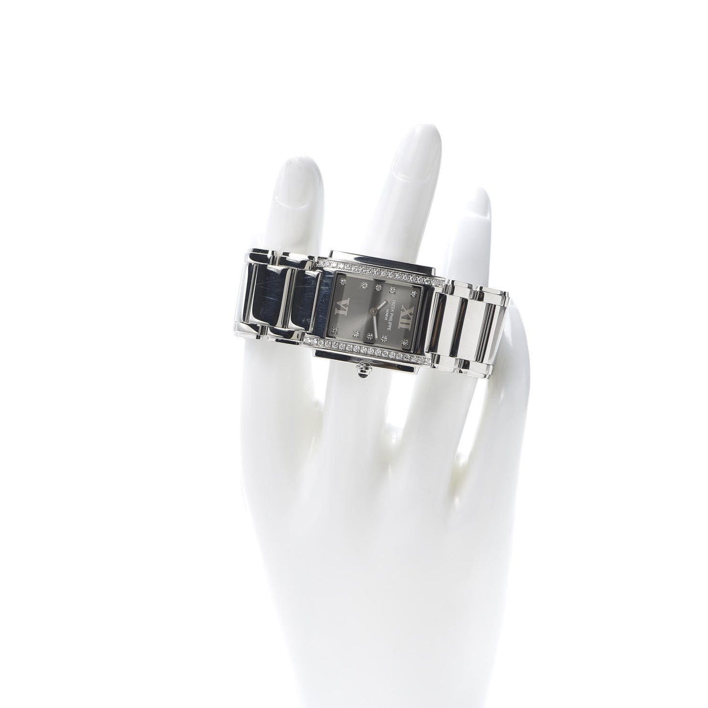 Stainless Steel Diamond 25mm Twenty-4 Quartz Watch Eternal Gray 4910/010