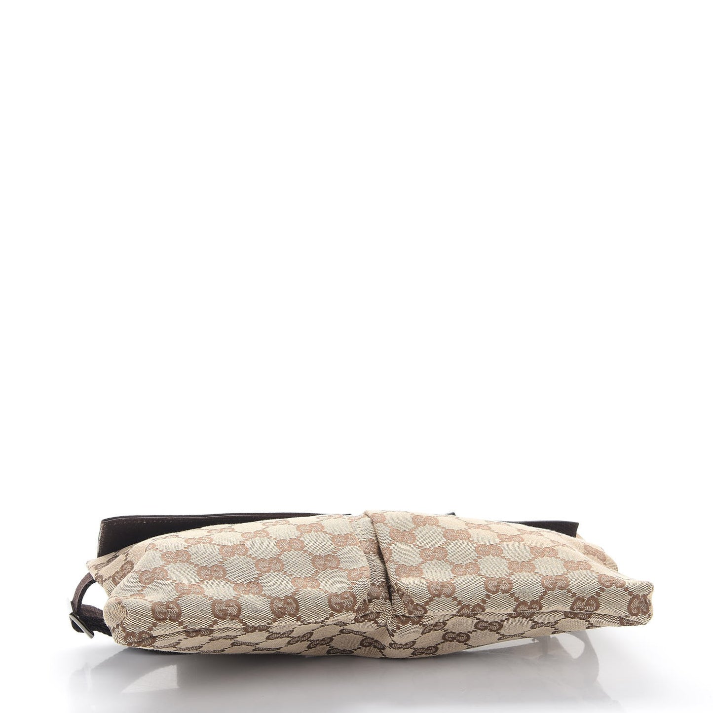 GG Monogram Double Pocket Belt Bag Dark Brown