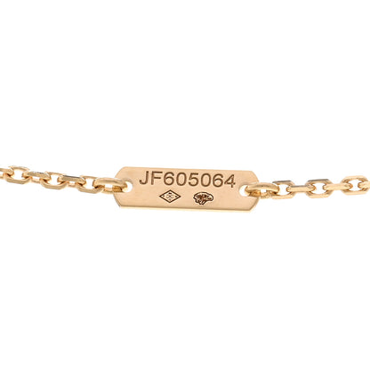 Van Cleef & Arpels 18K Yellow Gold Mother of Pearl Vintage Alhambra Pendant Necklace 5 of 5