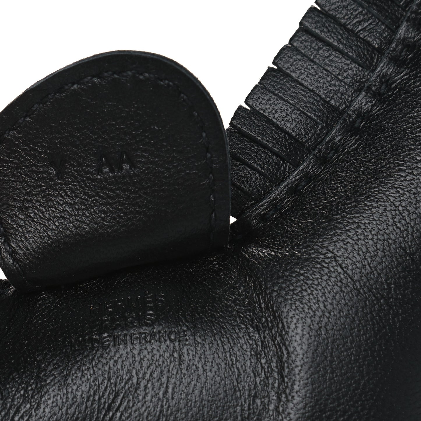 Milo Lambskin Grigri Rodeo Horse Bag Charm MM So Black