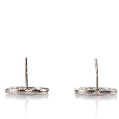 Chanel CC Chain Earrings Dark Silver 5 of 5