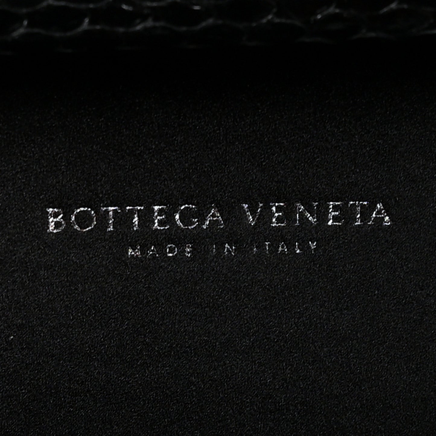 Satin Ayers Intrecciato Chain Knot Clutch Black