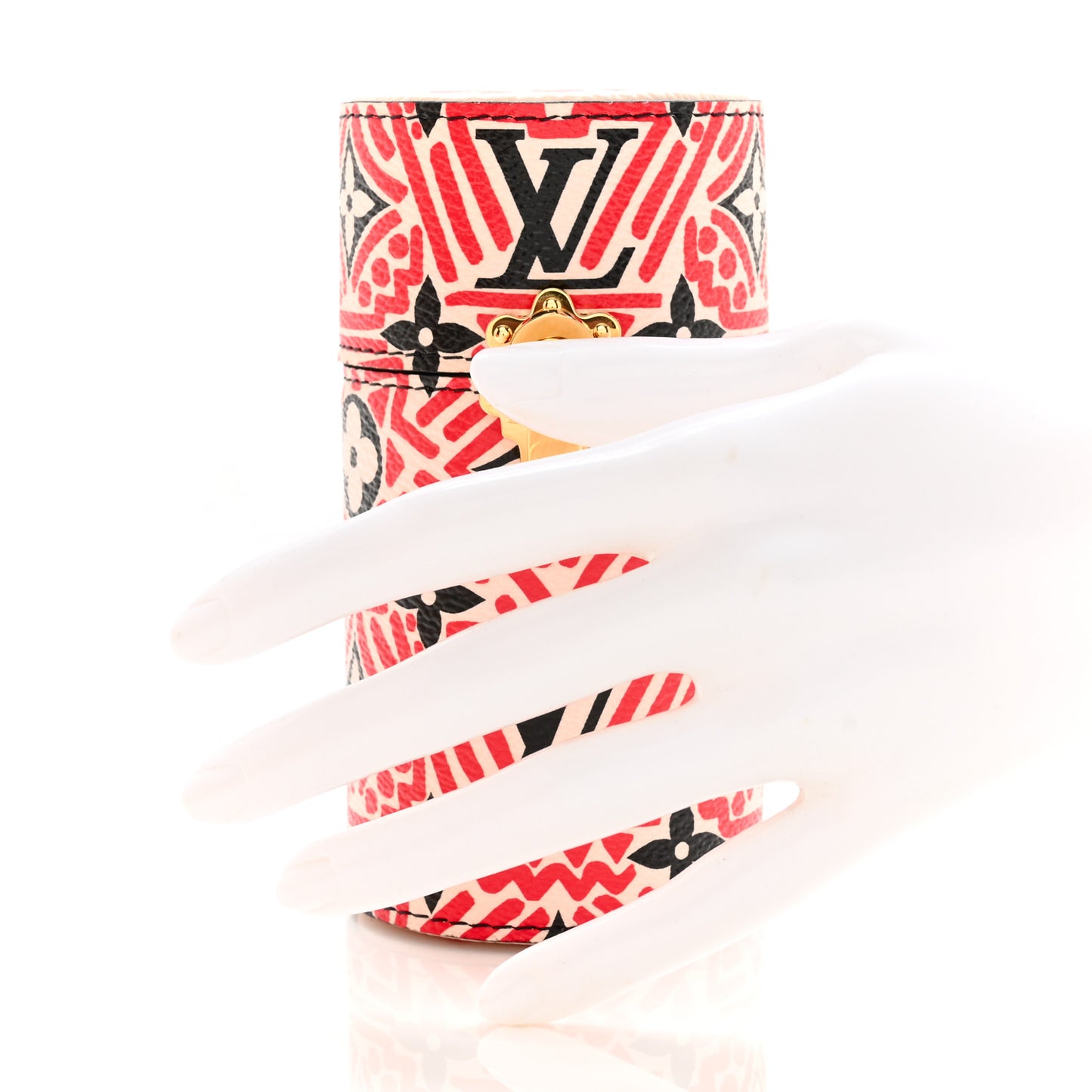 LOUIS VUITTON Monogram Giant Crafty 100ML Travel Case Rouge Black
