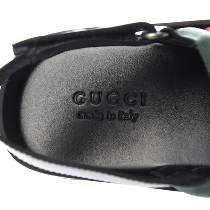 Gucci Nylon Cirano Lux Web Mens Cleat Sole Slingback Sandals 9.5 Green Red Black 7 of 10