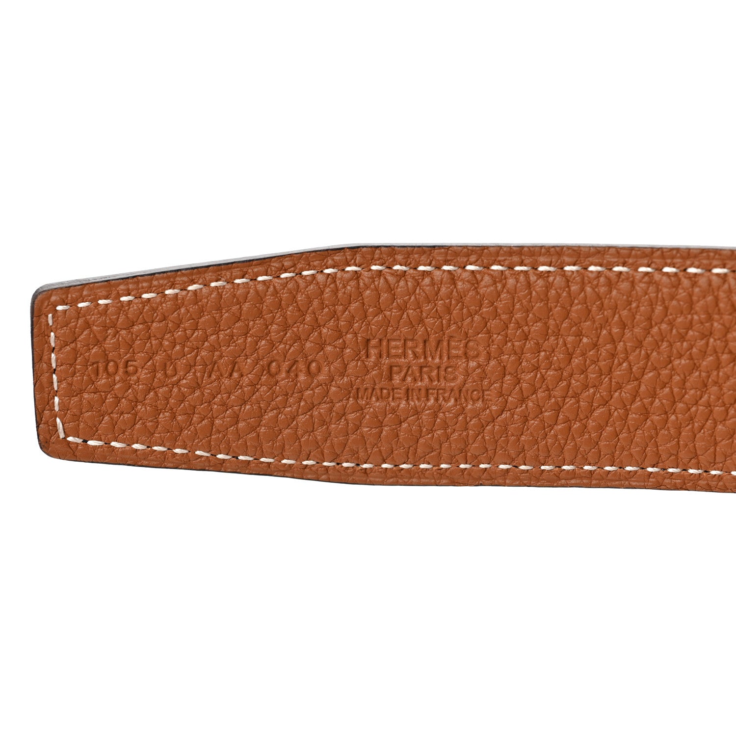 Hermes Box Togo 32mm Constance H Belt 105 Black Gold 3 of 5