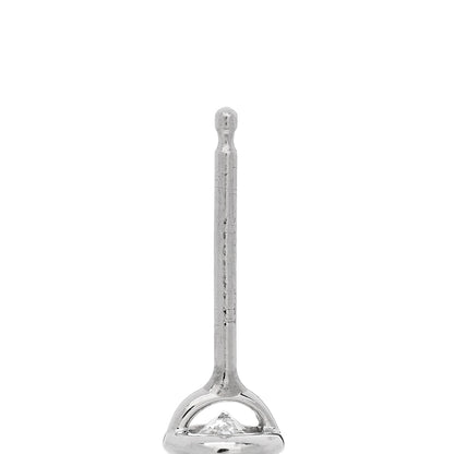 Tiffany Platinum Diamond .34ctw Elsa Peretti Diamonds By The Yard Earrings 4 of 6