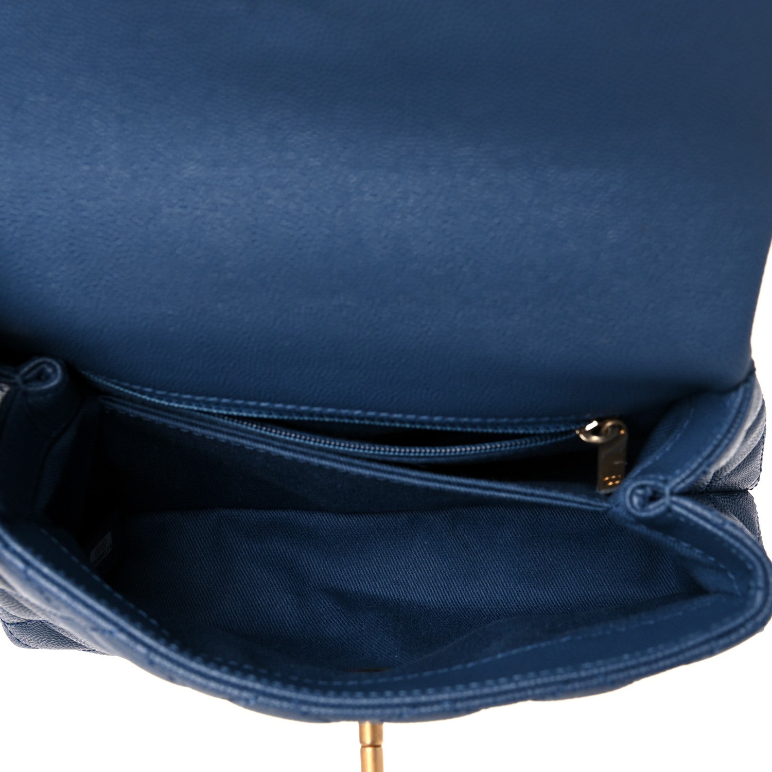 Chanel Caviar Quilted Mini Coco Handle Flap Blue 5 of 12
