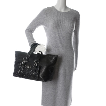 Chanel Lambskin Quilted 8 Knots Tote Black 2 of 7