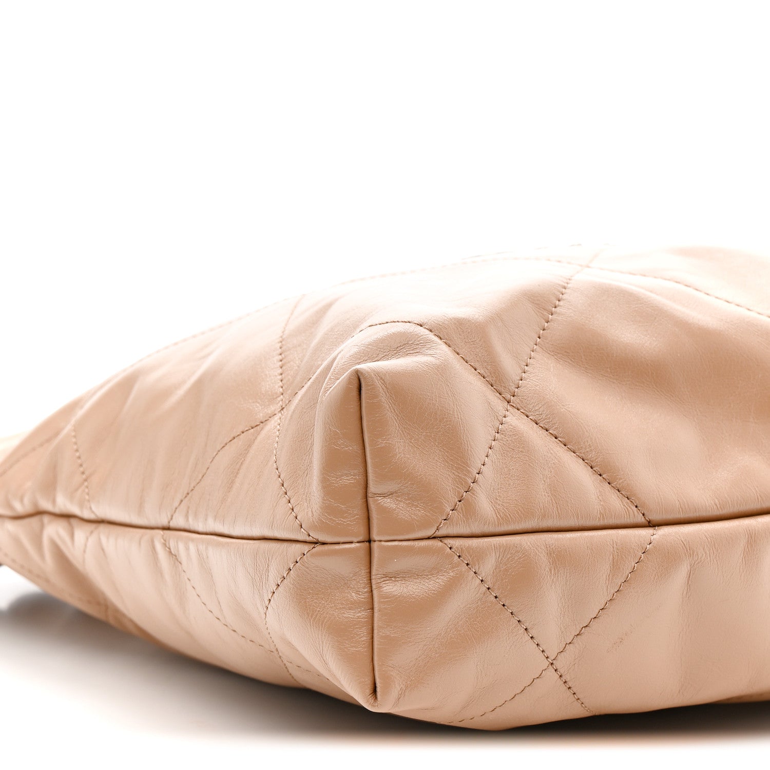 Chanel Shiny Calfskin Quilted Small Chanel 22 Beige 10 of 11
