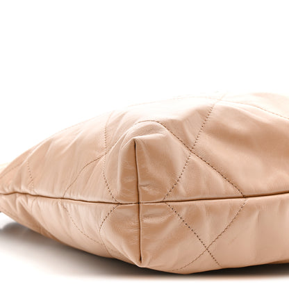 Chanel Shiny Calfskin Quilted Small Chanel 22 Beige 10 of 11