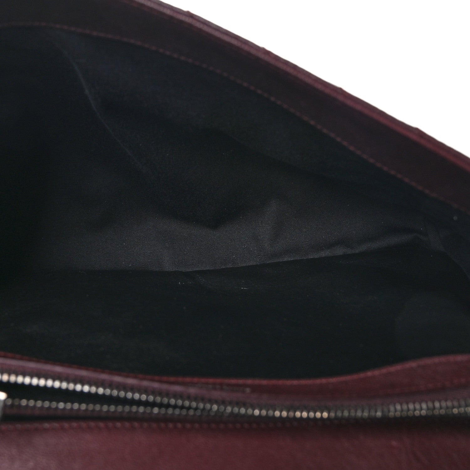 Saint Laurent Sheepskin Matelasse Chevron Large College Monogram Satchel Amaranto 5 of 11