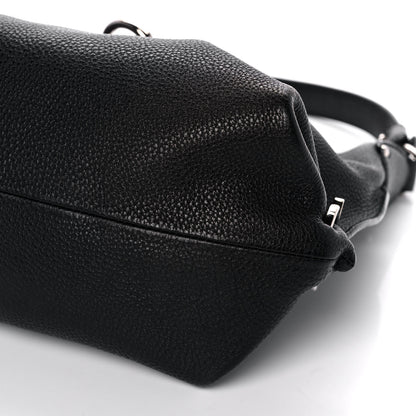 Salvatore Ferragamo Calfskin Fanisa Gancini Hobo Black 6 of 13