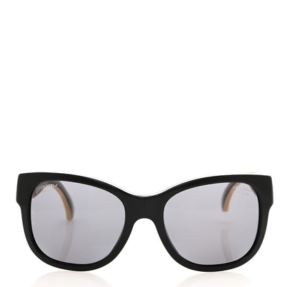 Chanel Polarized CC Sunglasses 5270 Black 2 of 8
