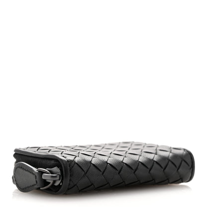 Bottega Veneta Nappa Intrecciato Zip Around Coin Purse Black 4 of 7