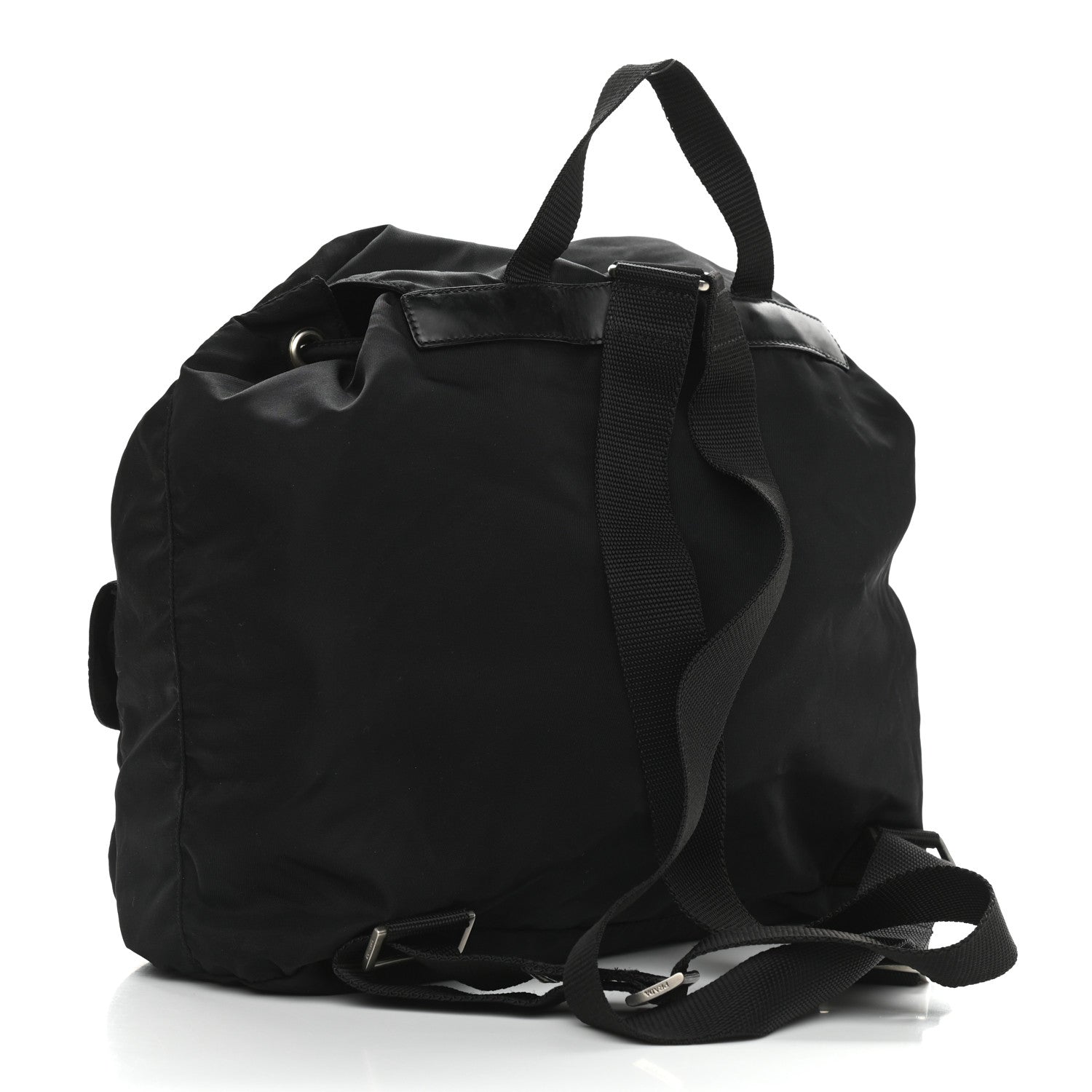 Prada Tessuto Nylon Vitello Backpack Black 3 of 9