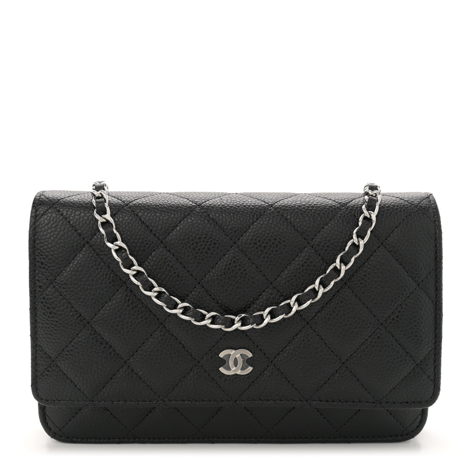 Chanel Caviar Quilted Wallet on Chain WOC Black 1 of 11